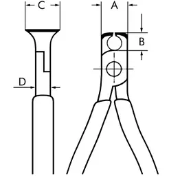 Кусачки торцеві Wurth прямі L115 мм (07140733) - мініатюра 3