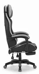 Комп'ютерне крісло Hell's HC-1039 Gray-Black (тканина) - мініатюра 3