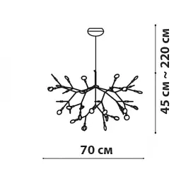 Підвісна люстра Friendlylight Petals 72 FL5219 - мініатюра 4