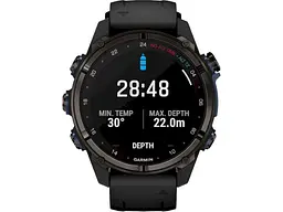 Спортивний годинник Garmin Descent Mk3i – 43 mm Carbon Gray DLC Titanium w. Black Silicone Band (010-02753-10/11) - мініатюра 3