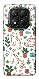 TPU чохол Demsky Cats pattern для Xiaomi Redmi Note 14 Pro 5G