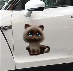 Наклейка 3D UKC у вітальню спальню прикраса на будь-яку поверхню Кошеня