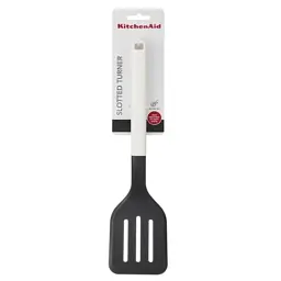 Лопатка кухонна KitchenAid Classic з прорізами 34 см білий (KHA002OHPNG) - мініатюра 3