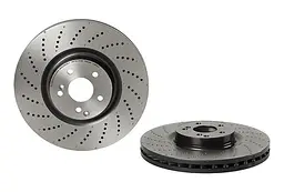 Диск гальмівний вентильований Mercedes C-class, E-class, S-class 05-25р Brembo (09.B769.51) - мініатюра 2