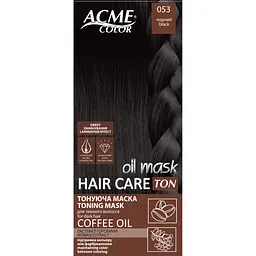 Тонуюча маска для волосся ACME-COLOR Hair Care TON oil mask № 053 Чорний
