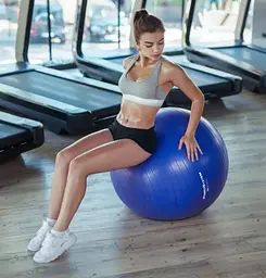 М'яч для фітнесу (фітбол) Power System PS-4013 Ø75 cm PRO Gymball Blue (PS-4013_75cm_Blue) - мініатюра 7