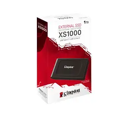 Накопитель внешний SSD Portable USB-С Kingston SXS-1000, 1TB Black - мініатюра 1