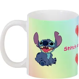 Кухоль GeekLand Стич Lilo and Stitch 02.10 Stitch And Angel.430 330 мл білий - мініатюра 3