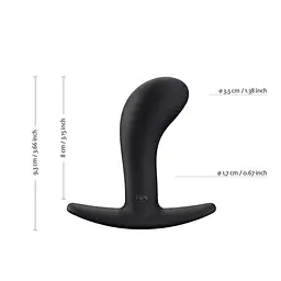 Анальна пробка унісекс, 9.3х3.5 см (чорний) Fun Factory Bootie Medium - мініатюра 2