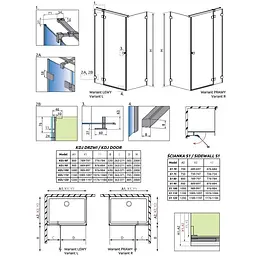 Душові двері Radaway Essenza Pro KDJ 90x200 права, безпечне скло, прозоре, золота (10097090-09-01R) - мініатюра 6