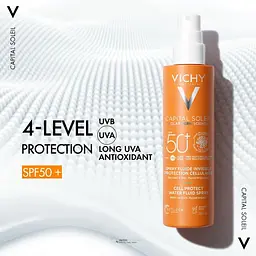 Сонцезахисний водостійкий спрей-флюїд Vichy Capital Soleil для тіла SPF50+ 200 мл (MB494300) - мініатюра 6
