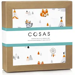 Наматрацник непромокаючий Cosas Dream Animals 70х120 см білий (WaterSheet_AnimalsDream_120)
