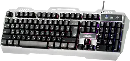 Клавіатура мультимедійна Defender Metal Hunter GK-140L (срібляста) - мініатюра 2