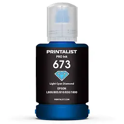 Чорнило PRINTALIST 673 для Epson L800 140г Light Cyan водорозчинне (PL673LC)