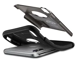 Чохол протиударний із підставкою Spigen Slim Armor 065CS24541 для iPhone XS Max (6.5") Gun Metal - мініатюра 2