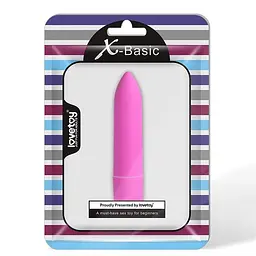 Вібропуля X-Basic Bullet Long 10 режимів рожева