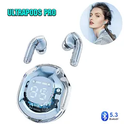Бездротові навушники блакитні в кейсі Ultrapods PRO bluetooth - мініатюра 2