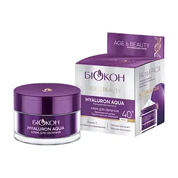 Крем для обличчя Біокон Age & Beauty Hyaluron Aqua 40+ 50 мл (4823110302309)