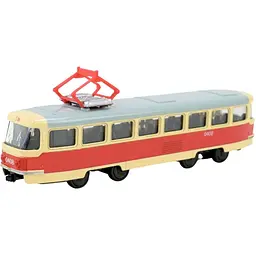 Іграшка Трамвай Автопром 6411ABD Бежево-червоний shop (2000999353147)