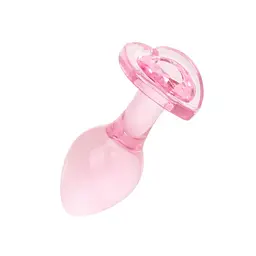 Анальна пробка EasyToys Anal Plug Glass S 7 см (рожевий) - мініатюра 7