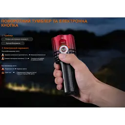 Ліхтар Fenix LR35R PRO Black/red - мініатюра 9