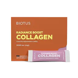 Колаген підсилювач сяйва, Radiance Boost Collagen, 30 саше (кожне по 15 мл) Biotus vit0003188