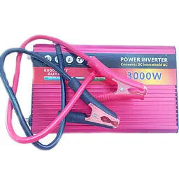 Автомобільний інвертор Inverter Expert Power Inverter 002 модифікована синусоїда Red 2 розетки 1 USB з 12V на 220V 3000W (11038) - мініатюра 4