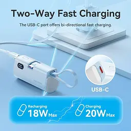 Павербанк Vention Blue 4800 mAh / 22.5 Вт (FHQL0) - мініатюра 7