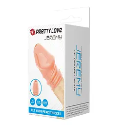 Насадка на пеніс Pretty Love Jeremy 7 см тілесний - мініатюра 12