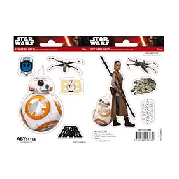 Стікер-наклейка ABYstyle Star Wars — BB8/Rey 16х11 см / 2 аркуші (ABYDCO359)