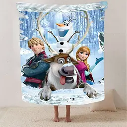 Плед плюшевий 3D Крижане серце 160х200 см 160 см 135 см - мініатюра 2