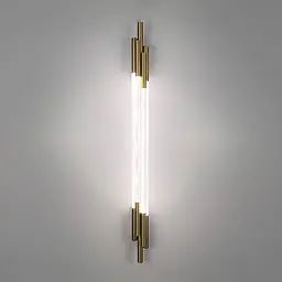 Латунний трубчастий стіновий LED світильник у корпусі 90 см Line F Арт. WJ351/900 AB - мініатюра 7