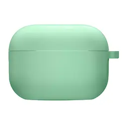 Силіконовий футляр з мікрофіброю для навушників Airpods 4 Зелений / Spearmint