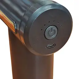 Масажер ручний м'язовий акумуляторний 4 насадки Fascial Gun 8673 - мініатюра 4
