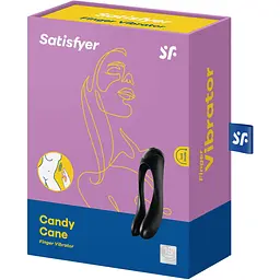 Вібратор на палець Satisfyer Candy Cane Black - мініатюра 6