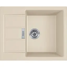 Кухонна мийка Franke Sirius 2 тектонайт, прямокут., з крилом, 620х500х200мм, чаша - 1, врізна, бежевий