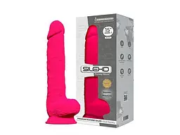 Фалоімітатор SilexD Kingston Pink (MODEL 15in), двошаровий, силікон + Silexpan, діаметр 7 см - мініатюра 2