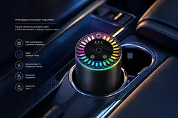 Ароматизатор з RGB підсвічуванням + зоряне небо XT015 / Дифузор смарт / Ароматизатор для авто, будинки, офісу - мініатюра 3