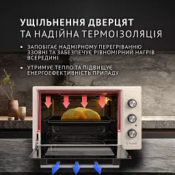 Електрична піч Perfelli CLASSIC 37 IVORY - мініатюра 3