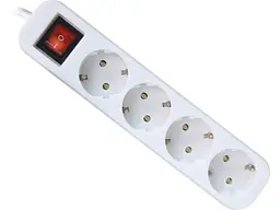 Удлинитель Defender S418 1.8 m 4 розеток switch white (99237)