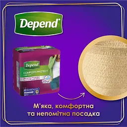 Поглинаюча урологічна нижня білизна Depend  Normal для жінок S/M 10 шт  - мініатюра 6
