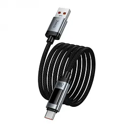 Кабель HOCO U148, USB Type C, швидке заряджання, дисплей потужності, довжина 1.2 м, чорний - мініатюра 2