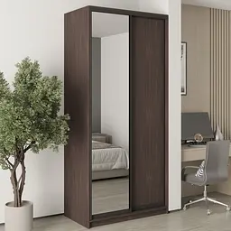 Шафа-купе дводверна MebelStar Стандарт BG ДСП/Дзеркало 110x45x240 см Дуб рістрето (MBS-10157)