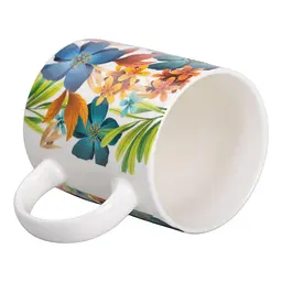 Чашка порцелянова 400 мл, синій Liling Rongxiang Ceramic RX-N240472BL - мініатюра 8