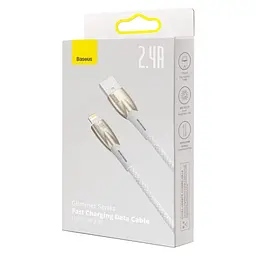 Кабель Baseus Glimmer Seies USB to Lightning 2m White (CADH000302) [92824] - мініатюра 5