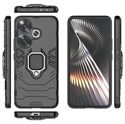 Чохол бампер Primolux Ring Armor для Xiaomi Redmi Turbo 3 / Poco F6 Black - мініатюра 4