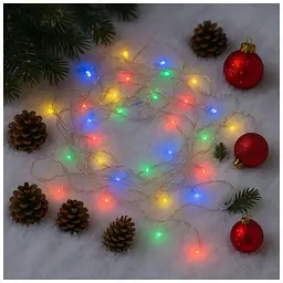 Гірлянда ColorWay LED 100 10м (8 функцій) різнокольорова (прозорий кабель) USB (CW-G-100L10UTMC) - мініатюра 5