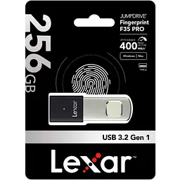 USB флеш-накопичувач Lexar JumpDrive Fingerprint F35 Pro 256GB USB-A 3.2 (LJDF35P256G-RNBNG) [137813] - мініатюра 6