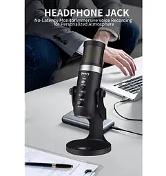Професійний студійний конденсаторний мікрофон Jmary MCPW9 USB Black - мініатюра 14