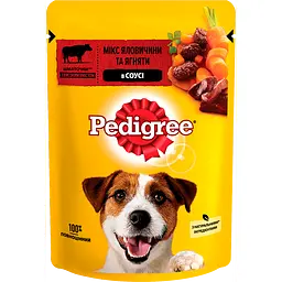 Корм для собак Pedigree з яловичиною та ягням в соусі 100 г